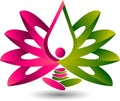 Lotus meditation logo