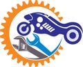 Motorcycle service logo