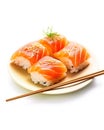 Illustration of assorted sushi Royalty Free Stock Photo