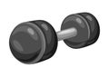 Illustration of athletic dumbbell.