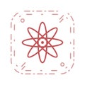 Illustration Atom Icon For Personal And Commercial Use.