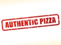 Authentic pizza text buffered