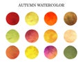 Autumn watercolor1 Royalty Free Stock Photo