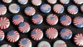 An Illustration Of An Awe - Inspiring Collection Of Patriotic Buttons