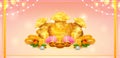 Background for Happy Akshay Tritiya religious festival of India celebration Royalty Free Stock Photo