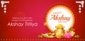 Background for Happy Akshay Tritiya religious festival of India celebration