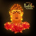 Happy Buddha Purnima. Royalty Free Stock Photo