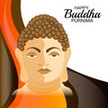 Happy Buddha Purnima. Royalty Free Stock Photo