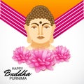 Happy Buddha Purnima. Royalty Free Stock Photo