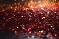 Background of red gold and black glitter light, abstract, backgrounds Royalty Free Stock Photo