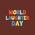 World Laughter Day. Royalty Free Stock Photo
