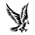 Bald eagle icon. Royalty Free Stock Photo