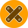 Illustration Band Aid Icon For Personal And Commercial Use.