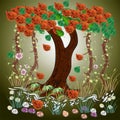 That is the illustration of baniyan tree which is looking very attractive
