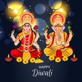 Happy Diwali Celebration Indian Light Festival.