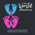 World Prematurity Day. Royalty Free Stock Photo
