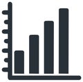Illustration of Bar Chart Displaying Statistical Data Growth and Trend Analysis Royalty Free Stock Photo