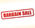 Bargain sale text buffered Royalty Free Stock Photo