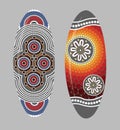 Aboriginal shield Vector art.