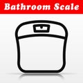 Bathroom scale vector icon design Royalty Free Stock Photo