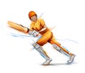 Batsman playing cricket championship sports Royalty Free Stock Photo