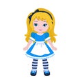 Illustration of Beautiful Alice from Wonderland.