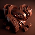 illustration of beautiful chocolate platter Royalty Free Stock Photo