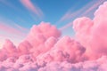 Beautiful cloudscape with pink and blue sky
