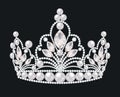 beautiful crown, tiara with gems