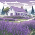 Lavender garden and cottage