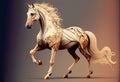 Illustration of a beautiful and majestic Arabian horse