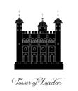 The illustration with the beautiful tower of london