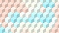 Beautiful wallpaper banner with, Abstract design, geometric Patterns, Cubes, Light colors Blue Texture Royalty Free Stock Photo