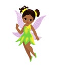 Illustration of a beautiful yellow green fairy Royalty Free Stock Photo