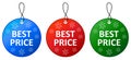 Best price tag icon design set Royalty Free Stock Photo