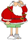 Santa lost his pants Royalty Free Stock Photo