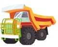 An illustration of a big yellow transporter Royalty Free Stock Photo