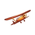 Illustration of biplane Royalty Free Stock Photo