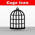 Bird cage vector icon design Royalty Free Stock Photo