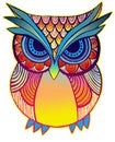 Illustration of a bird owl