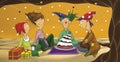 The illustration of the birthday party Royalty Free Stock Photo