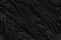 Black braided rope background