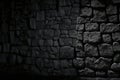 Black granite texture stone wall dark natural background, abstract, textures Royalty Free Stock Photo