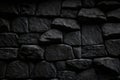 Black granite texture stone wall dark natural background, abstract, textures Royalty Free Stock Photo