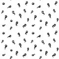 Illustration Black white seamless background abstract pattern halloween party Royalty Free Stock Photo