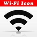 Black wifi vector icon design