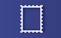 Illustration of blank postage stamps frame, vector templates with place for your images,photo and text.Creative design digital