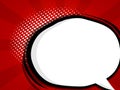 Illustration of blank speech bubble comic book Royalty Free Stock Photo