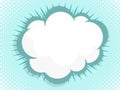 Illustration of blank speech bubble pop art, comic book Royalty Free Stock Photo