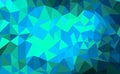 Illustration of blue abstract polygonal modern multicolor background